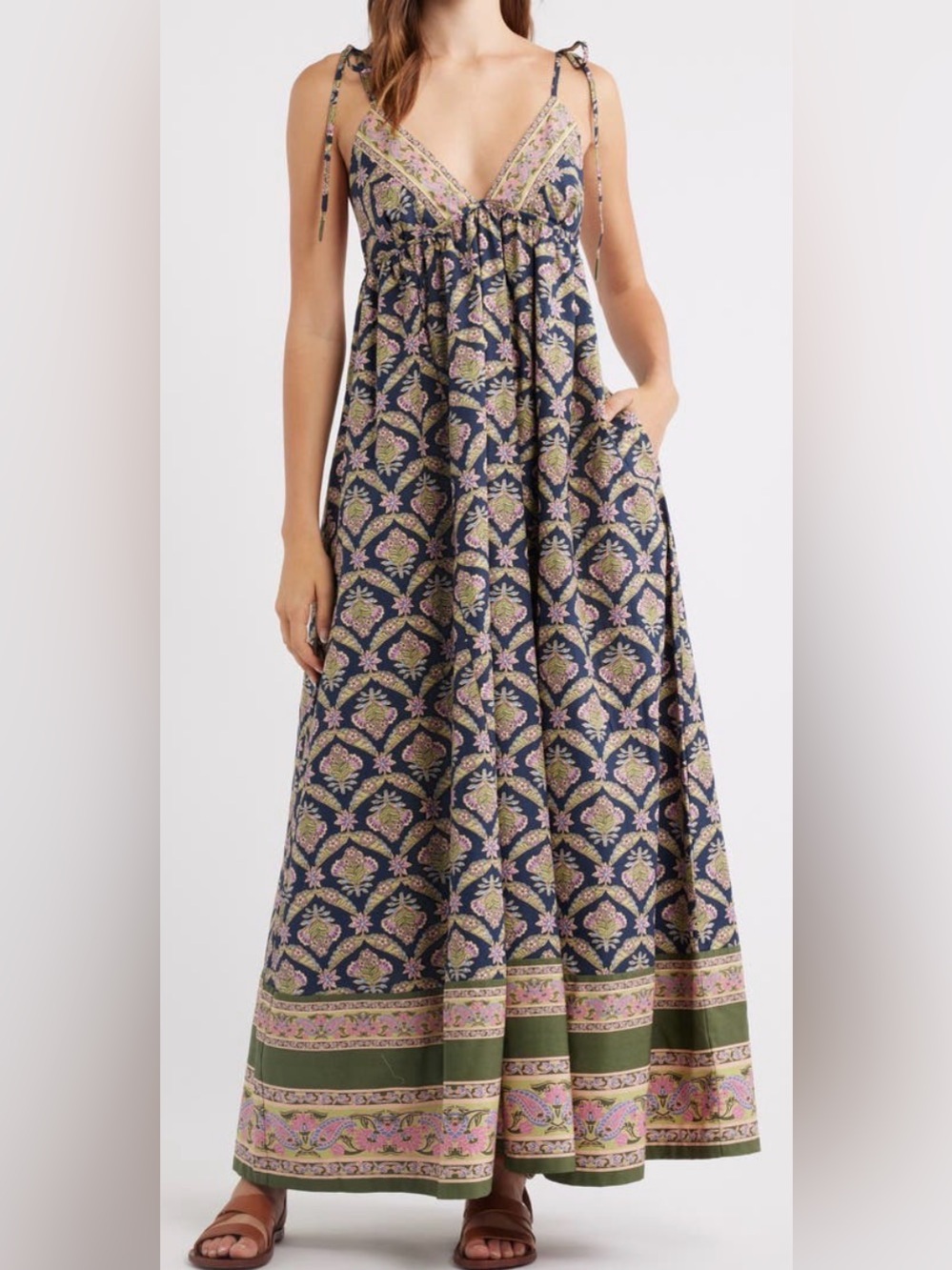 Free People Sorrento Stroll Printed Maxi